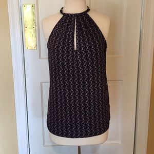 Michael Kors Sleeveless Cut-In Top