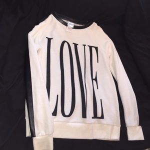 "Love " sweater