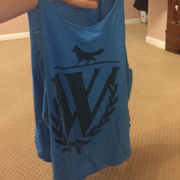 Wildfox blue flowy tank! Size S