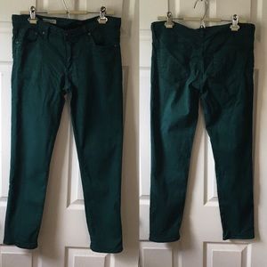 Teal AG Stevie ankle jeans