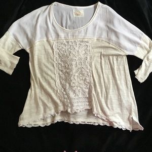 Flowy White Lacey Top