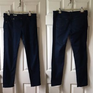 Navy AG the Stilt cigarette jeans