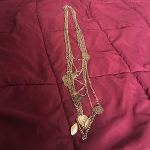 Forever 21 charm and multi chain necklace
