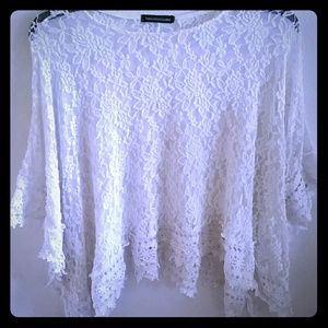 White Lace Poncho