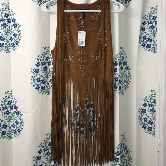 Native American inspired fringe vest