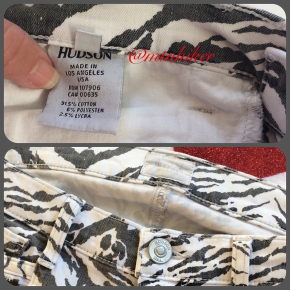❌SOLD ❌Hudson Spark Skinny Jeans Zebra NWT 🎉HPX9 - Picture 6 of 8