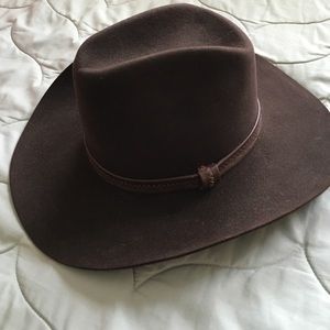 Never Worn Chocolate Felt Rodeo Cowboy Hat