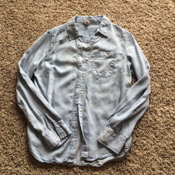 Blue Button Up