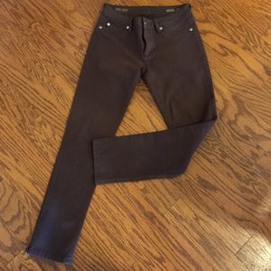 Brown DL1961 Angel Midrise Skinny Ankle Jeans
