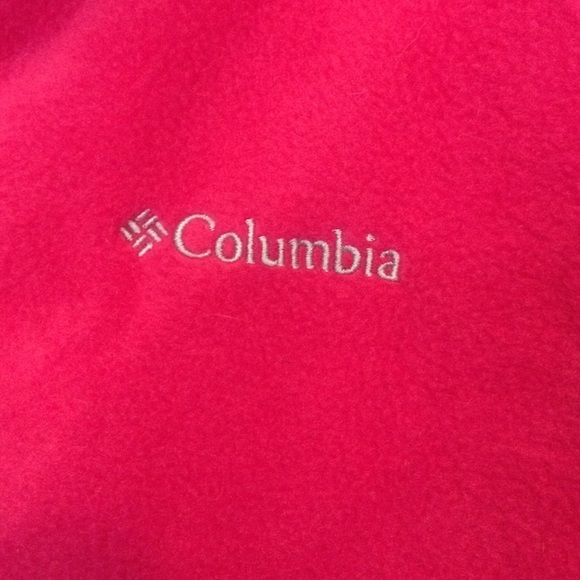 Hot pink fleece Columbia coat - Picture 3 of 4