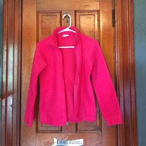 Hot pink fleece Columbia coat