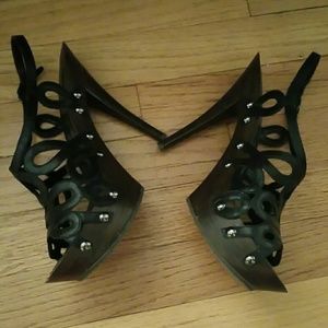 Jessica Simpson Shoes - Black Lazer Cut Platform Clogs Jessica Simpson Shoes - Black Lazer Cut Platform Clogs