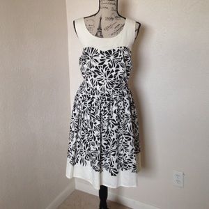 NWT Black and cream floral dress