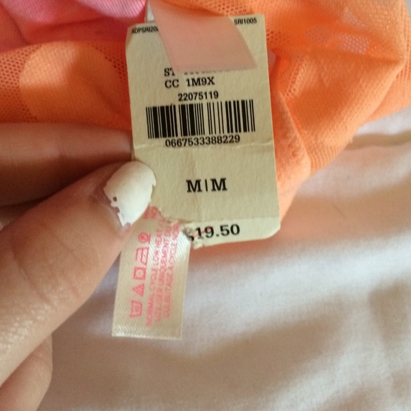 Coral polka dot bandeaus - Picture 3 of 3