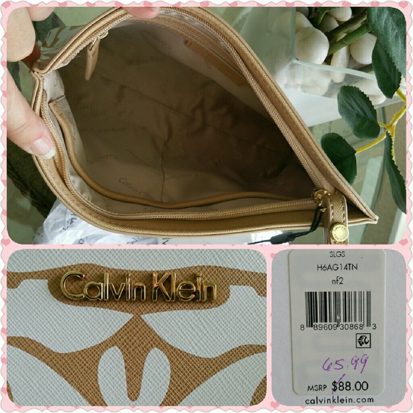 **SOLD** NEW Calvin Klein Saffiano Leather clutch - Picture 3 of 5