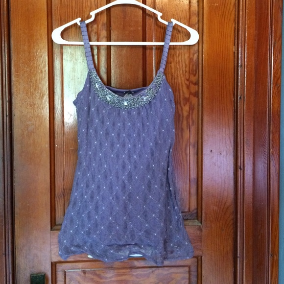 Purple lace formal top - Picture 1 of 4