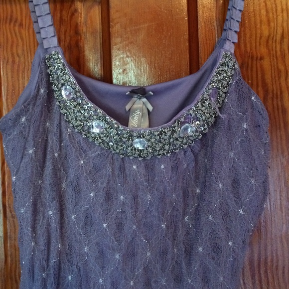 Purple lace formal top - Picture 4 of 4