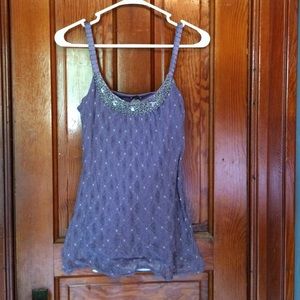 Purple lace formal top