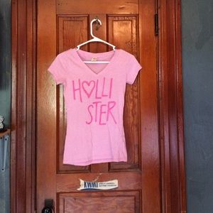 Pink Hollister tee
