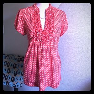 Halo Red/White Top- Size: X-Large