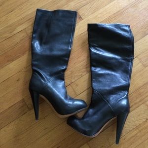 Dolce vita black leather boots