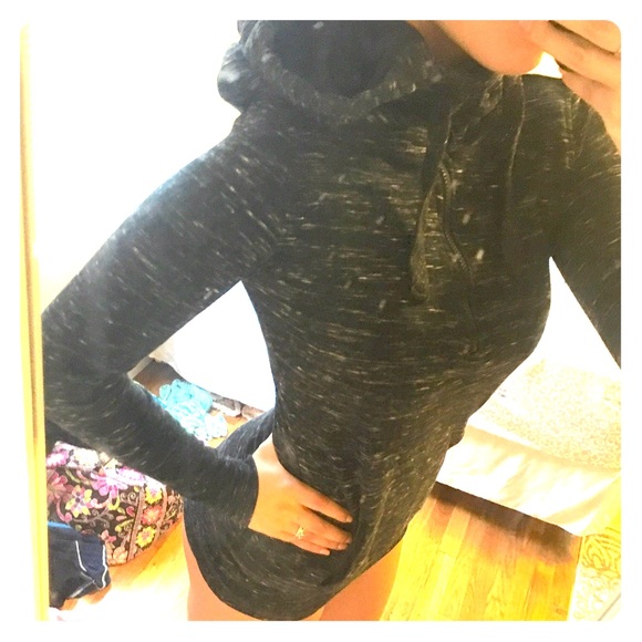 Black and grey yoga hoodie