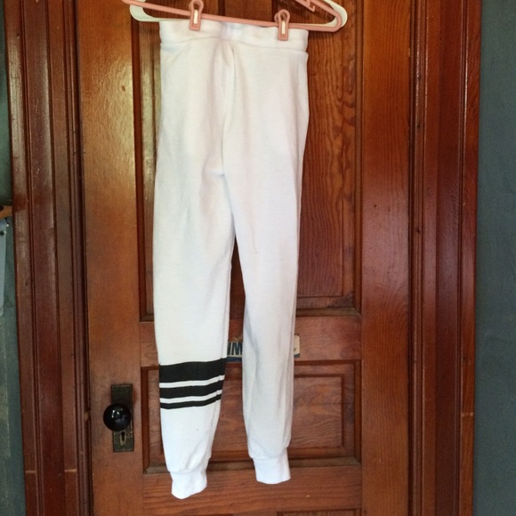 White and black striped joggers - Picture 4 of 4