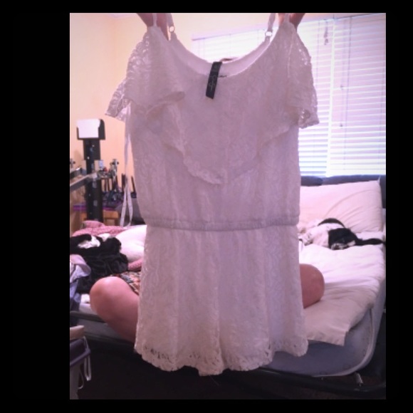 White lace Romper!