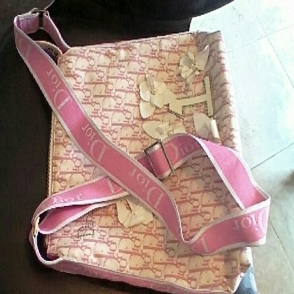 PINK CROSSBODY BAG WIDE SHOULDER STRAP - Picture 3 of 4