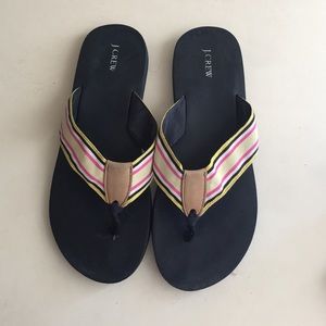 J. Crew flip flops