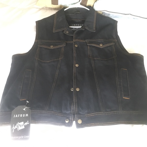 jafrum leather vest