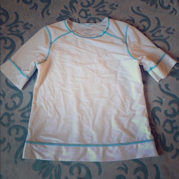 Swimsuit rash guard white