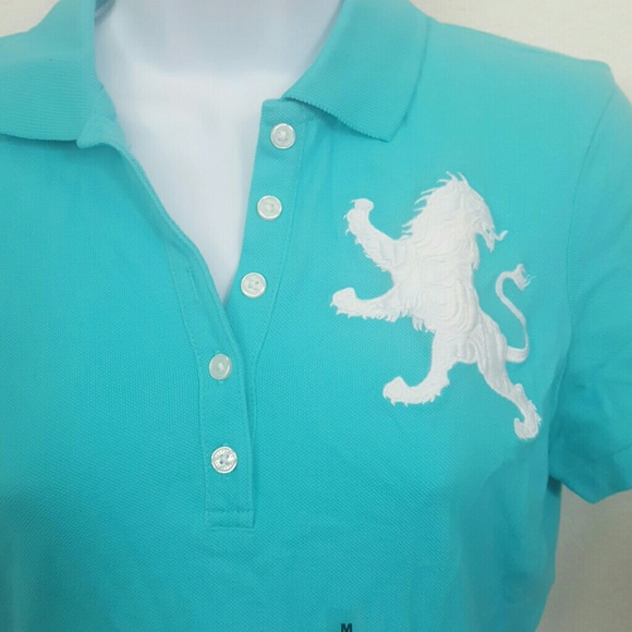 Express ||   Turquoise blue polo - Picture 2 of 3