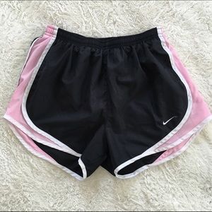 Black and Pink Nike Running Shorts
