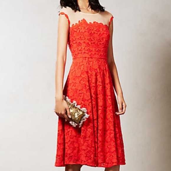 Anthropologie Mirror of Venus Roseland dress sz 8