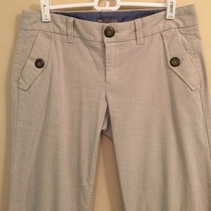 Gap Hip Slung Fit Flare Leg Striped Stretch Pants