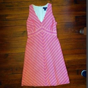 Ann Taylor Striped Knee-length dress