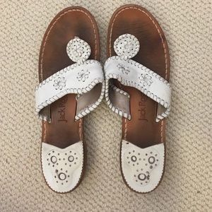 White Jack Rogers sandals