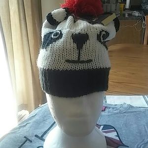 Kids Panda hat with mitten ??