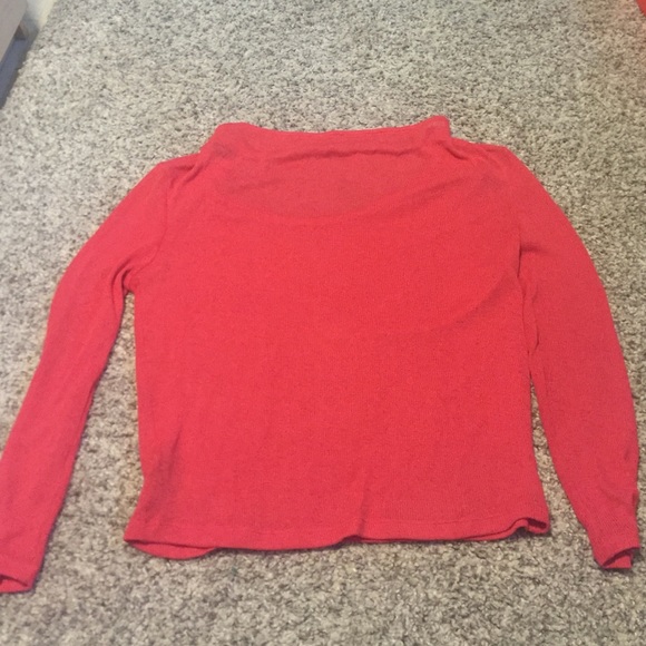 dark salmon colored sweater