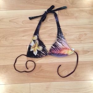 🔴SOLD Sunset Flower Bikini Top