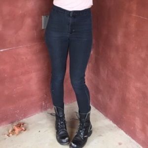 Topshop "Joni" high waisted pants faded black 25