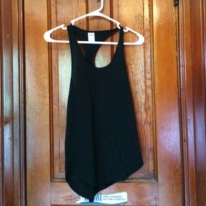 Black high low tank top