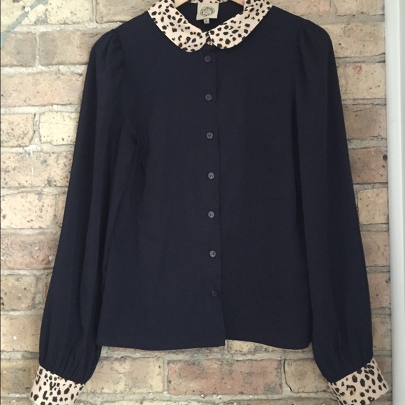 Family Affairs navy blouse