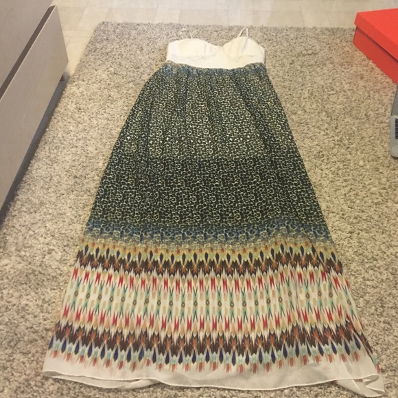 patterned maxi dress