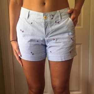 Lilly Pulitzer sear sucker lady bug shorts