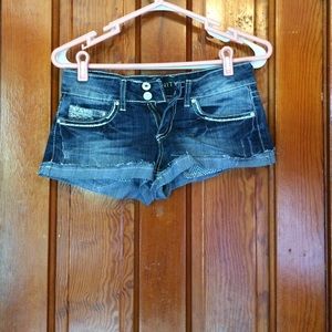 Vanity blue denim shorts