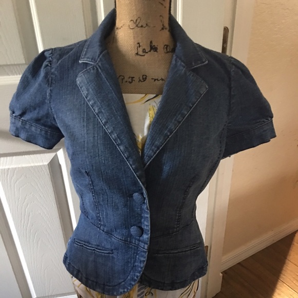 Loft short sleeve jean jacket