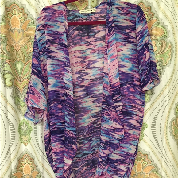 SOLD—-Pink, Blue, and Purple kimono