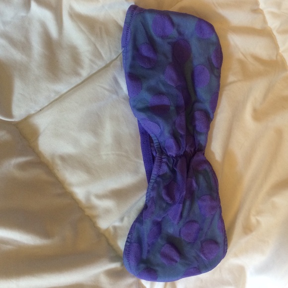 Purple polka dot bandeau - Picture 1 of 3